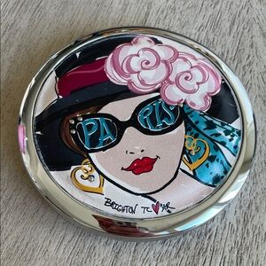 Brighton Paris Blooms Compact Travel Mirror NWT